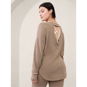 Athleta Presence Open Back Sweatshirt